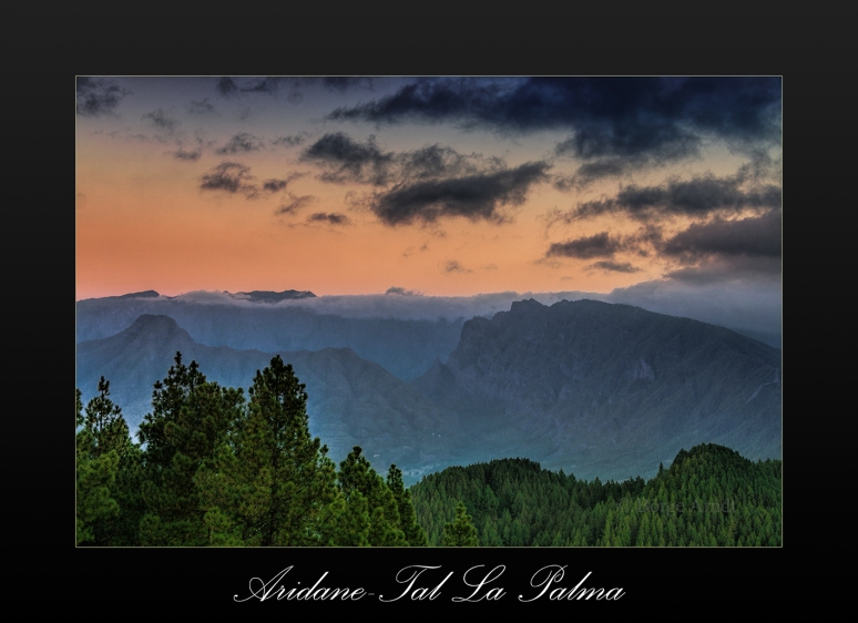 Sonnenaufgang über dem Aridane-Tal, La Palma, Foto, Landschaftsfotografie, Caldera de Taburiente